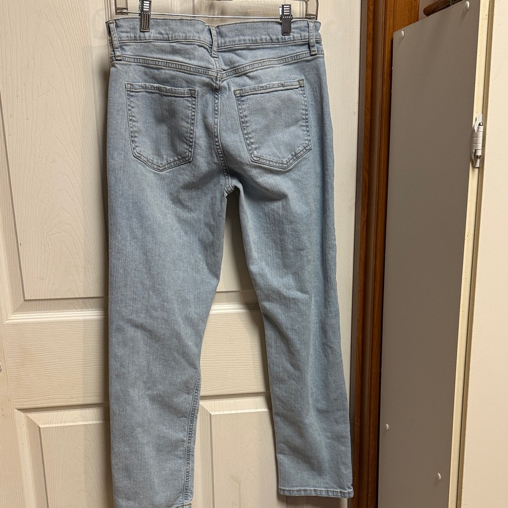 Banana Republic Light Blue Girlfriend Straight Leg Jeans size 28/6 - Picture 7 of 7
